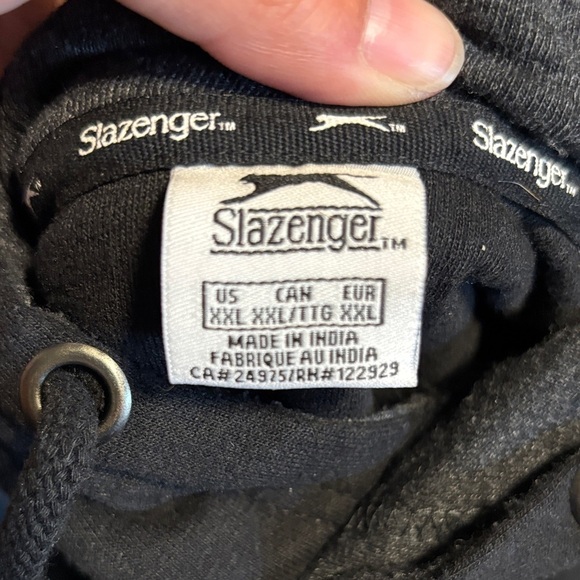 Slazenger Black and Dark Gray Hoodie - Picture 2 of 2
